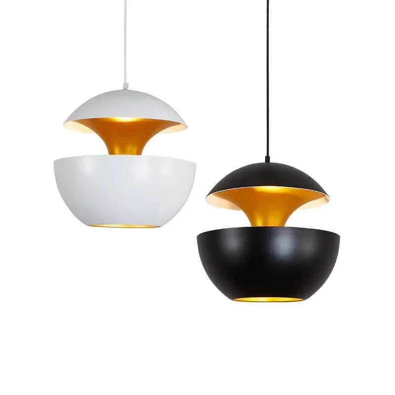 Postmodern Designer Chandeliers Light Black White Home Decor Hanging Pendant Lights Dining Room Bar Restaurant Lustre Suspension
