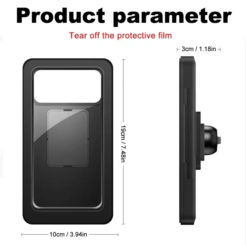 Waterproof Cycling Phone Holder Support Universal Bicycle GPS 360°Swivel Adjustable Motorcycle Cellphone Holder Navigation Mount