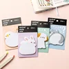 30sheets Cartoon Cute Cat and Dog ,Rabbit and Bird Sticky Note Creative Thickened Stickers High Face Value N Times Stickers 3
