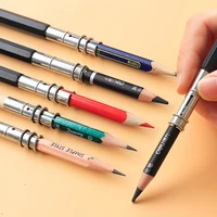 Adjustable Metal Dual Head Pencil Lengthener Pencils Extender Holder for Sketch Colored Charcoal Pencils School Office Supplies 1