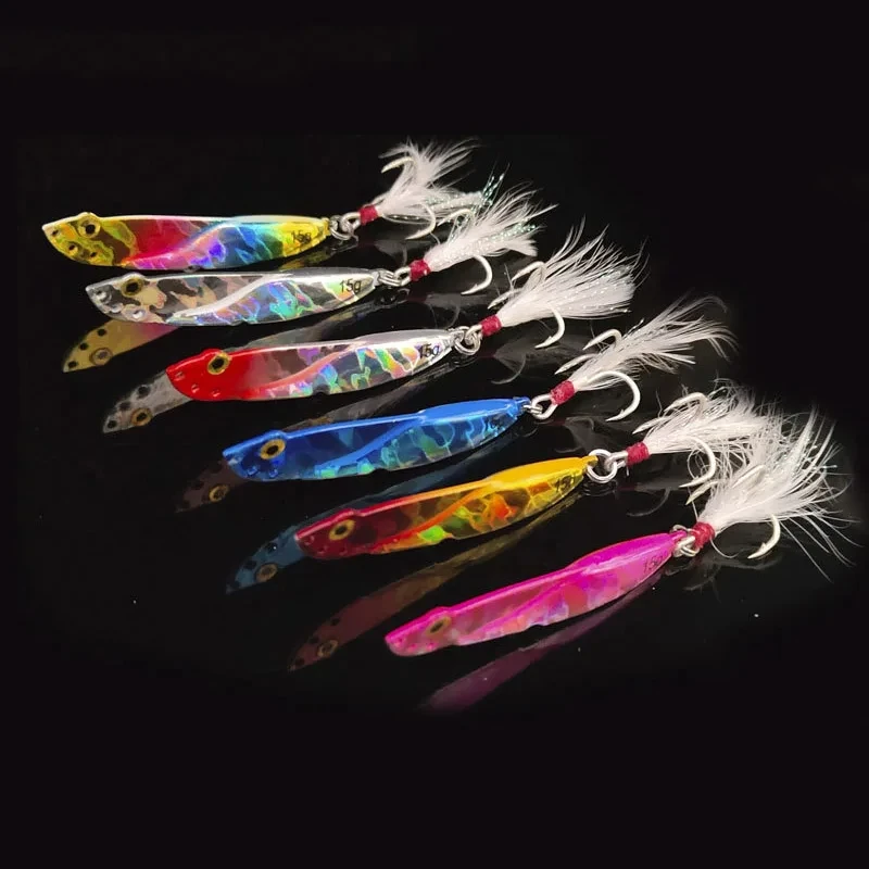 

1PCS Metal Spoon Spinner Fishing Lure Water Dog VIB Spoon Jigbait Zinc Alloy 7g/10g/15g/20g Artificial Lures Hard Bait Long Shot