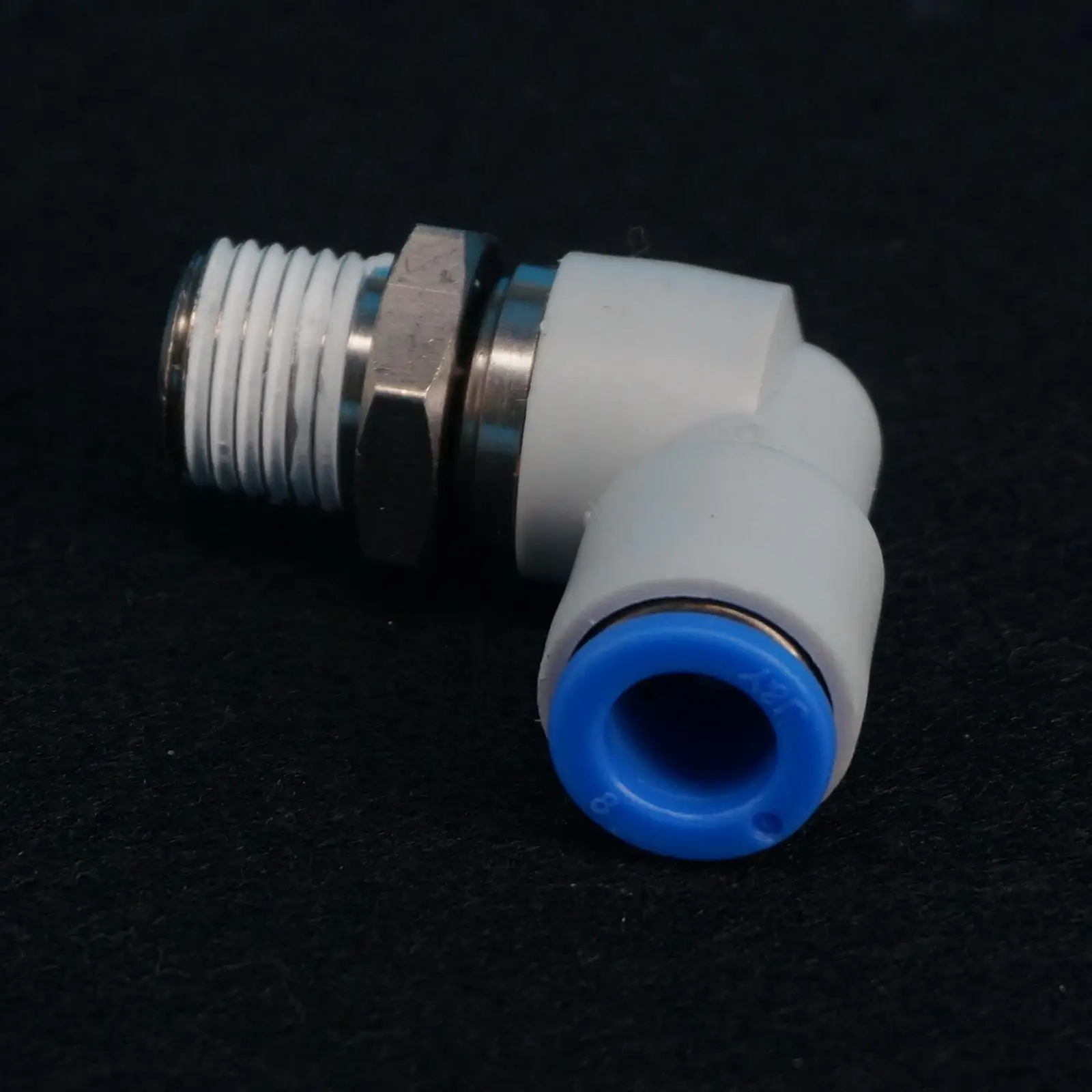 

KSL08-02S Fit Tube 0.D 8mm-1/4" BSPP Male Pushfit Connectors Joint Elbow Rotary Fitting KSL