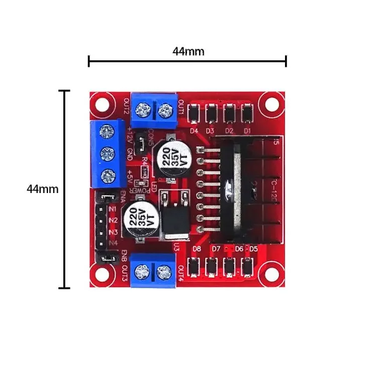 L298N 모듈 모터 드라이버 컨트롤러 보드 Arduino 듀얼 H 브리지 L298 DC 스테퍼 모터 스마트 카 로봇 고출력