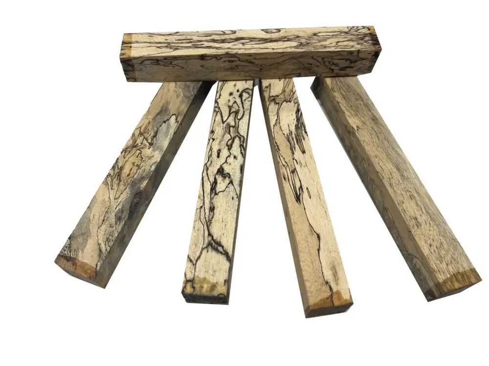 

24 Pack, SPALTED TAMARIND PEN BLANKS TURNING WOOD BLANK 3/4" x 3/4" x 6"