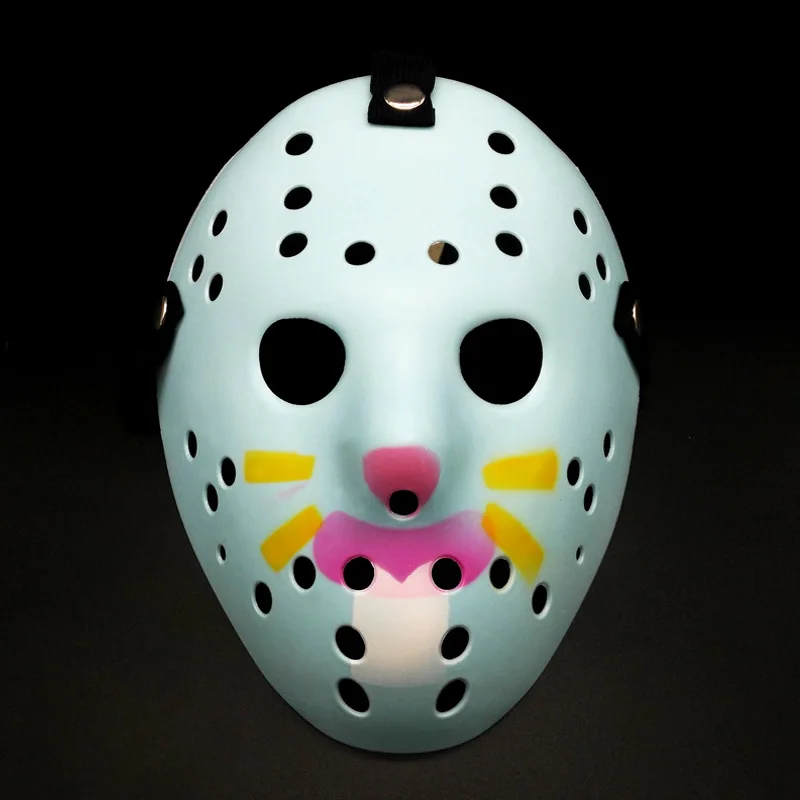 Men Horrible Jason Mask Plastic Masks for Halloween Performances Full Face Mask with Holes Party Cosplay Accessories