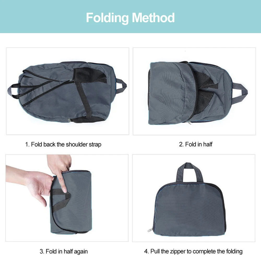 Foldable Backpack Outdoor Sports Rucksack for Men Women Teamlogo Series Camping Ultralight Folding Travel Bag Hiking Backpack
