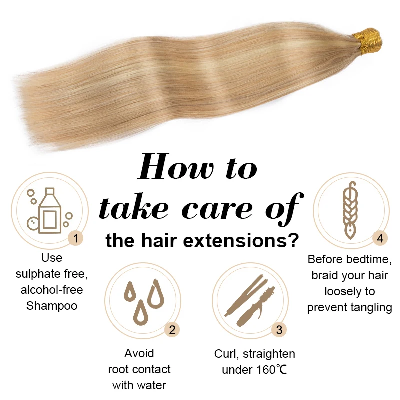 Straight I Tip Human Hair Extensions Original human hair Pre Bonded Keratin Capsules Smoothing Natural Fusion Human Hair 50g/set