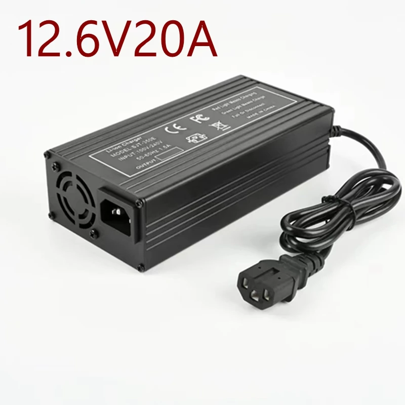 12.6V 20A 18650 Lithium Battery Charger For 3S 10.8V 11.1V 12V li-ion Battery Fast charging