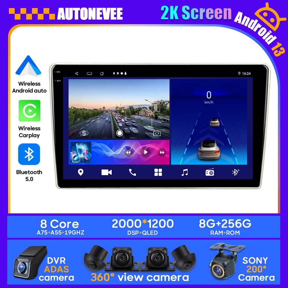 

Android Car For Toyota Avensis T250 2 II 2003 - 2009 Auto Radio Stereo Head Unit Multimedia Navigation Player GPS HDR QLED BT 4G