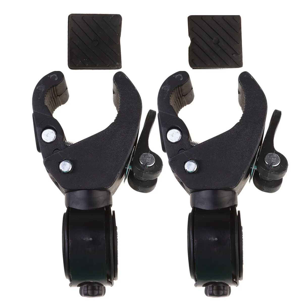 

2 Pcs Bike Light Stand Accessory Lamp Rack Handlebar Flashlight Bracket Headlight Plastic