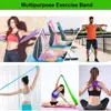 Yoga Resistance Bands Set TPE Elastic Band Exercise Workout Recovery Fitness Yoga Pilates Rehab Strength Training 6