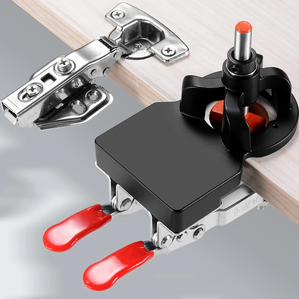 Maschera Per Cerniere Armadi 35mm - Trapano Per Fori Precisi, Metallo, Per Cucina E Mobili - Foto 2