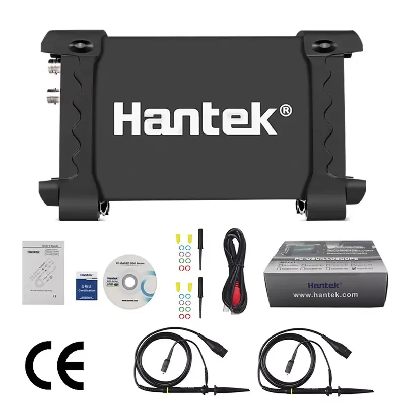 Hantek Portable PC USB digital Oscilloscope 2-Channels 6022BE 20MHz 48MSa/s 6022BL + 16-Channels Logic Analyzer digital oscilloscope usb logic analyzer