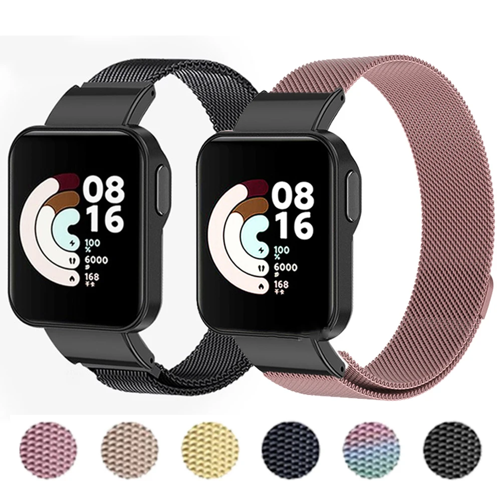 

Ремешок «Миланская петля» для Xiaomi Mi Watch Lite 2, металлический магнитный браслет для Redmi watch 2, браслет