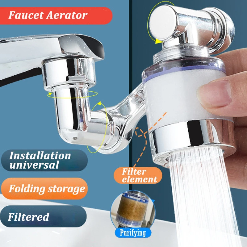 New 1080° Rotating Faucet Aerator with Filter Element Kitchen Water Tap