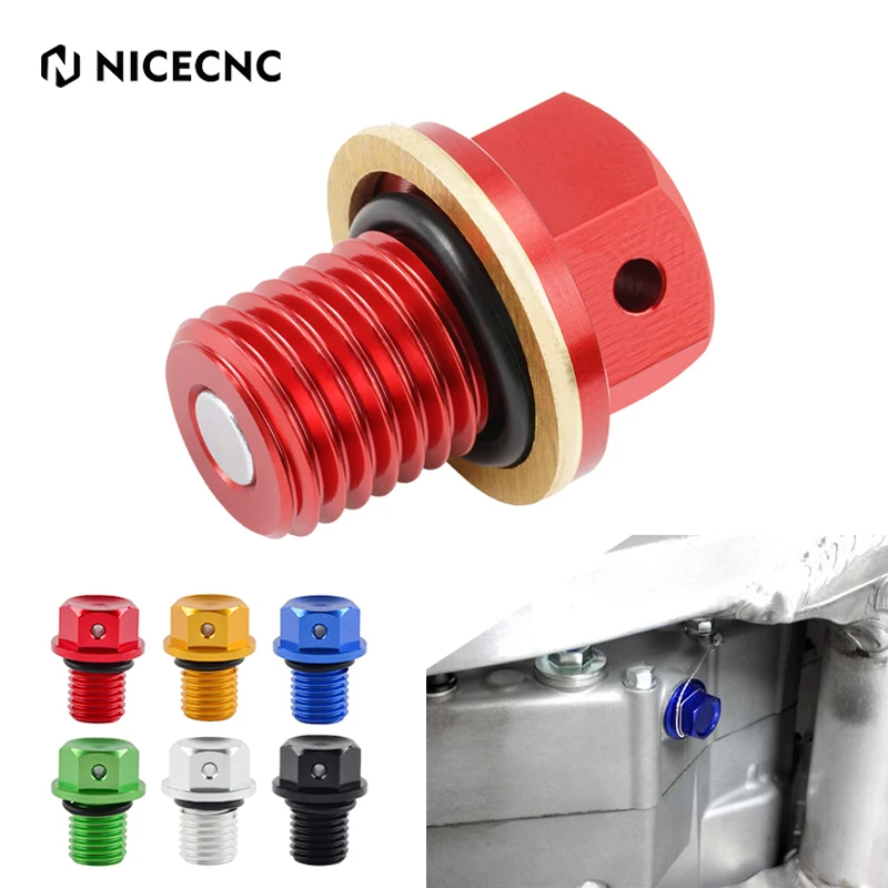 M12xP1.5 Magnetic Oil Drain Plug Bolt Screw Honda CR125 250 250R CRF250R XR 250 600R 650L CBR1000RR Suzuki Yamaha Kawasaki oil drain plug motorcycle screws stainless steel screw stainless steel bolt carbon steel bolts brass standoff bolt