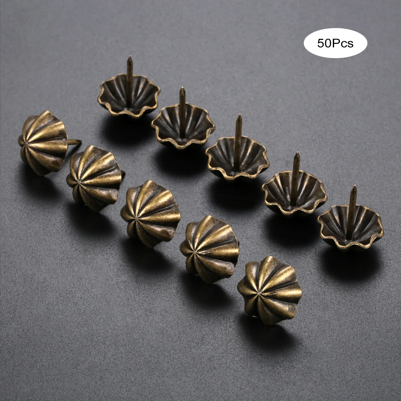 50Pcs Upholstery Furniture Nail Jewelry Wood Box Sofa Furniture Tack Stud Pushpin Doornail Fittings Home Decor 20*23mm