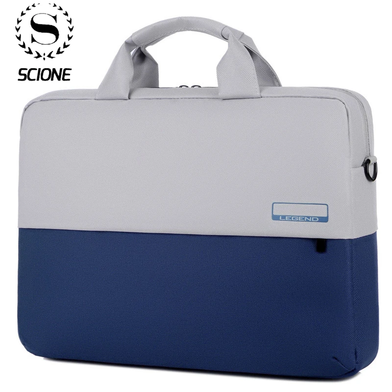

Scione 13 14 16 дюймов Сумка Для Ноутбука Мужской Большой Вместительный портфель бизнес офисные документы сумки для ноутбука длинный ремешок сумка