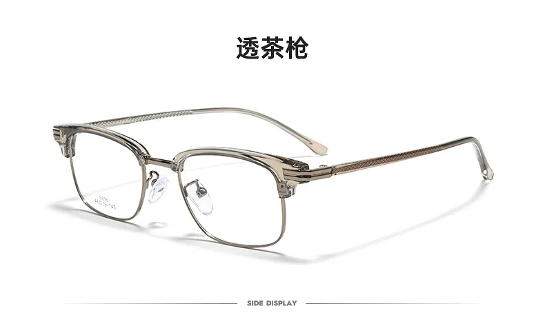 KLAR Vintage TR90 Legierung Gläser Rahmen Männer Frauen Retro Design Platz Brillen Ultraleicht Japanische Myopie Lesen RX Brillen – Detail 13
