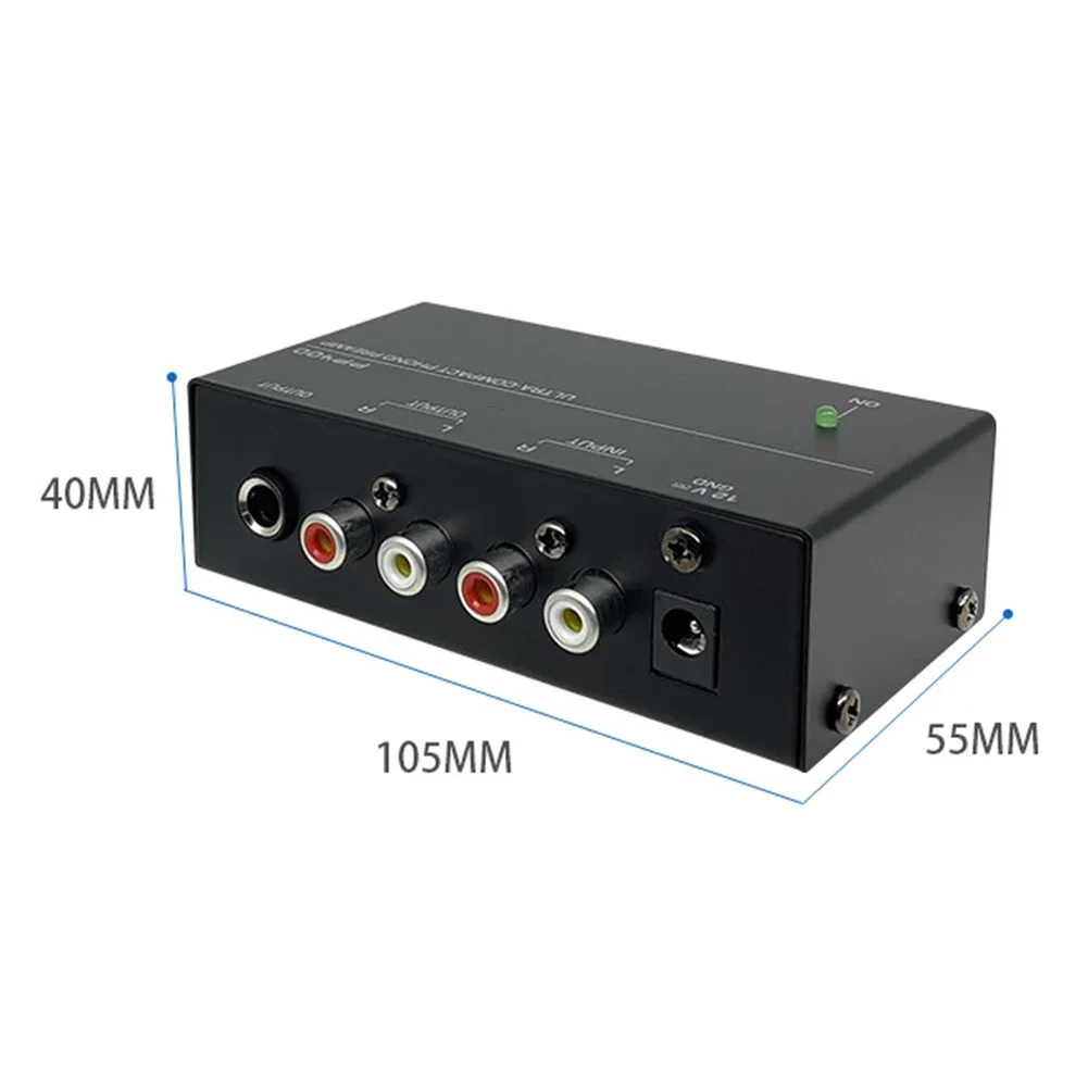 Mini Stereo Four Channels Headphone Amp Ultra Compact Durable Audio Amplifier With Power Adapter For Stage Studio