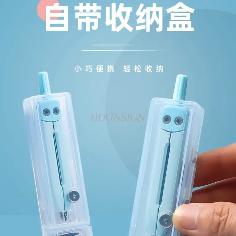 학생들이 사용할 수 있는 미니 나침반 1세트, 내장형 보관함 포함, 두꺼운 심 미니 나침반, 그림 그리기용