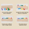 Wooden Memory Stick, Educational Learning Toys for Boys and Girls, Develop Kids's Memory and Color Recognition 4