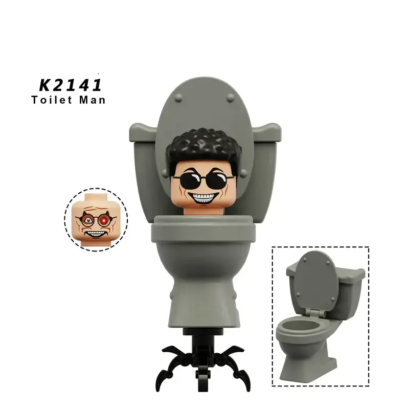 New KDL SWAT Skibidi Toilet Man Figures Anime Block Toys TvMan Titan Cameraman Speakerman Bricks Model Toy Birthday Gift - Image 31