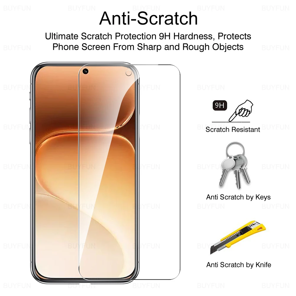 3-Piece HD Screen Protector Glass for Honor - Case Friendly Protective Film, 6.57