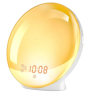 Wake-Up Light Alarm Clock with Sunrise 1