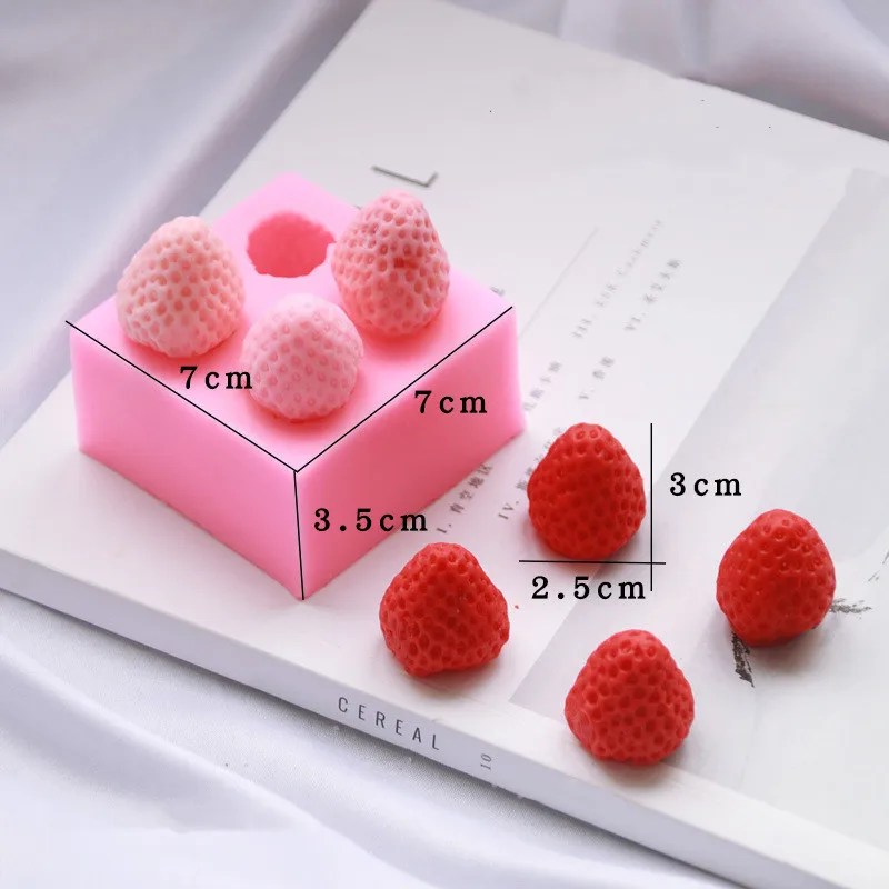 Chocolate Covered Strawberry Mold  Strawberry Shaped Silicone Mold - 3d  Silicone - Aliexpress