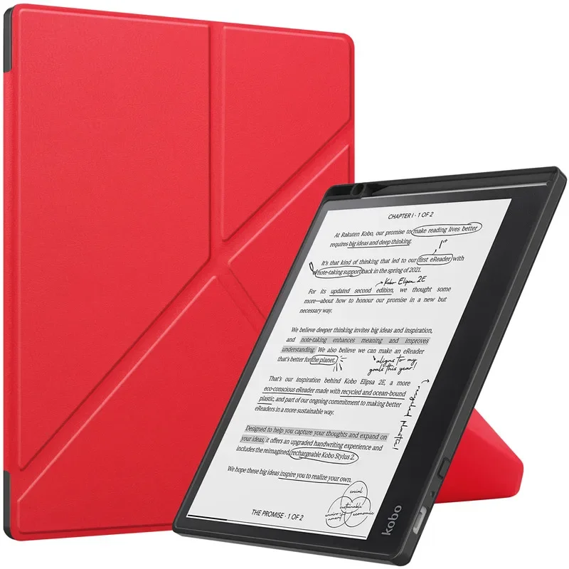 Smart eBook Case with Pencil Holder and Multi-Folding Stand
