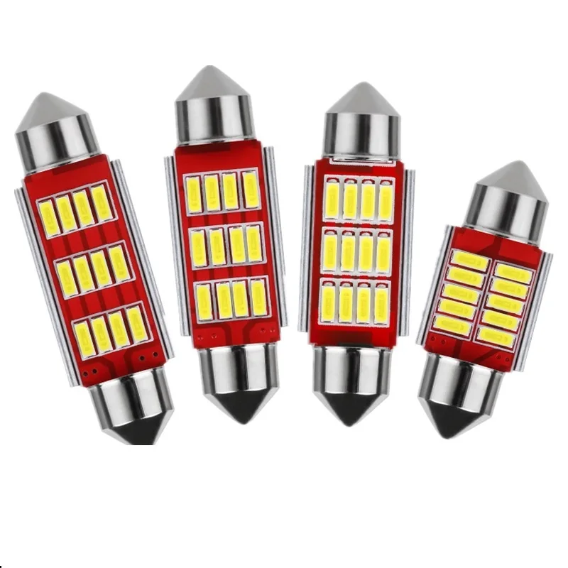 1pc Festoon Bulb 31mm 36mm 39mm C5W 4014 LED CANBUS NO ERROR Car Dome Interior Led