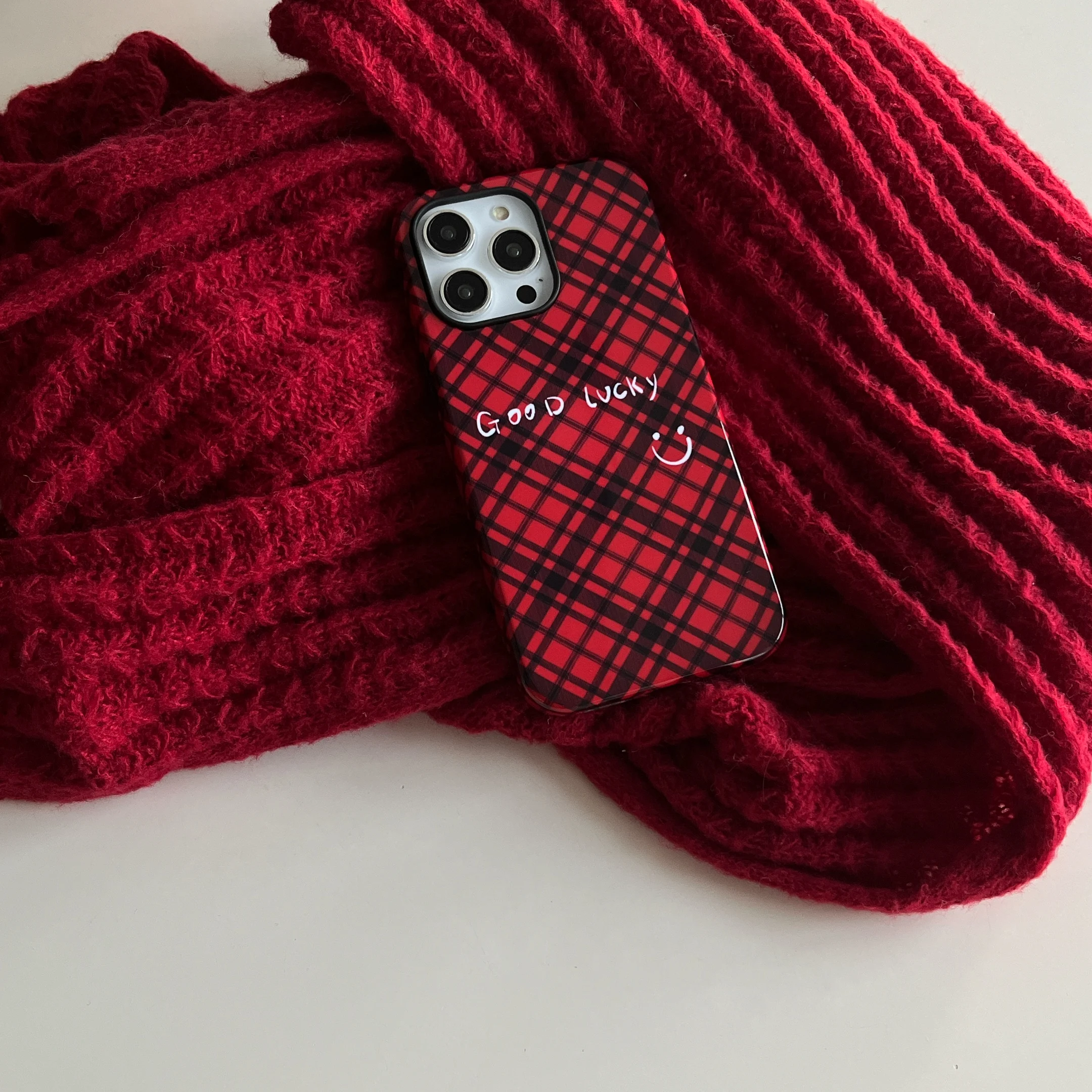 Red Good Lucky Phone Case for iPhone
