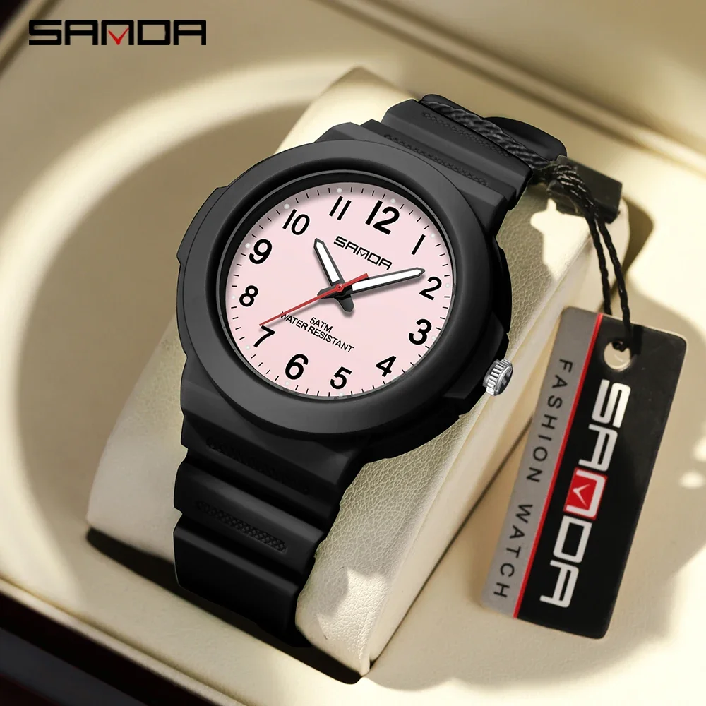

Sanda 9051 New Electronic Quartz Watch Classic Versatile Waterproof Simple Quartz Men's and Women's Watch