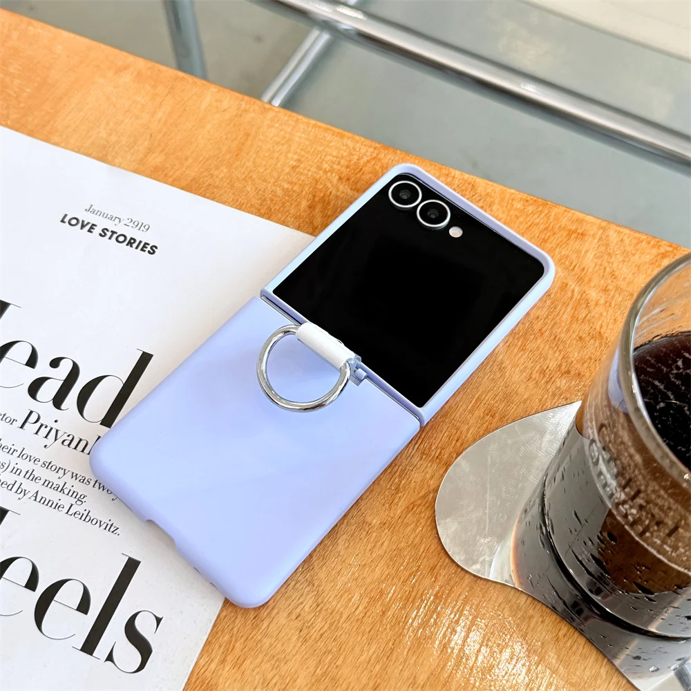 Soft Silicone Ring Phone Case with All-Inclusive Hinge Protection