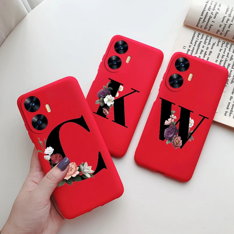 Coque antichoc en Silicone souple pour Realme C55, couleur bonbon, étui de téléphone à la mode