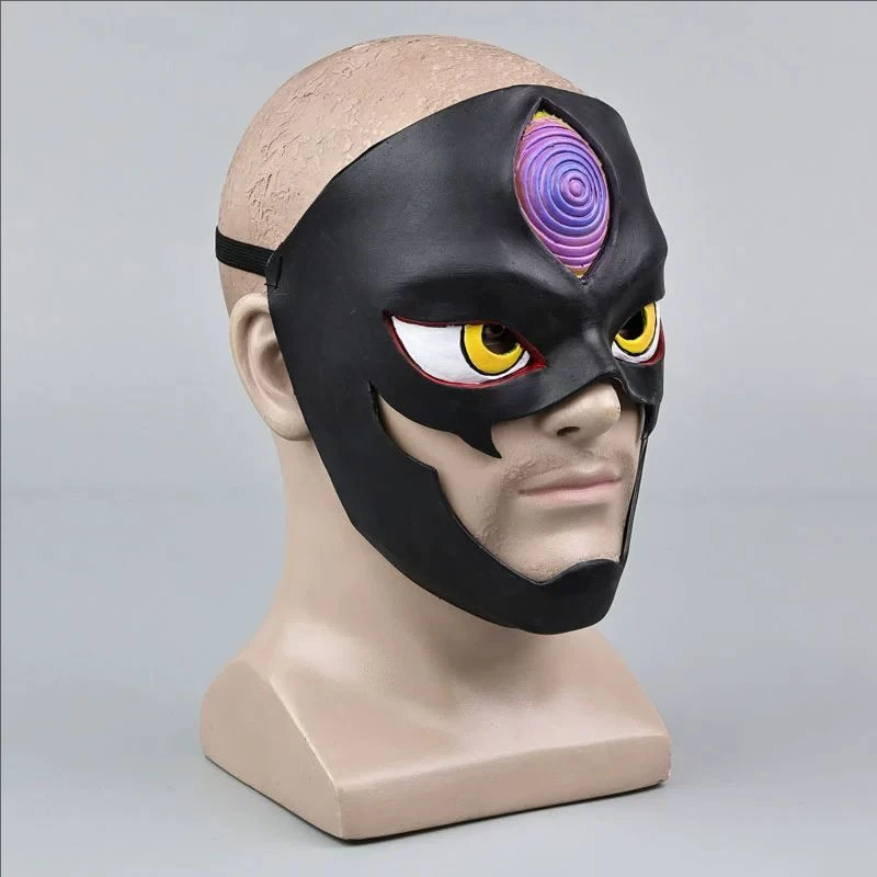 Dandadan Jiji-Inspired Cosplay Mask Half Face Latex Prop for Adults (Unofficial)