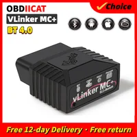 OBDIICAT-VLinker MC+ ELM327 Bluetooth3.0/ 4.0 OBD2 ELM 327 Wifi Car Diagnostic For IOS Android Scanner Auto Tool 1
