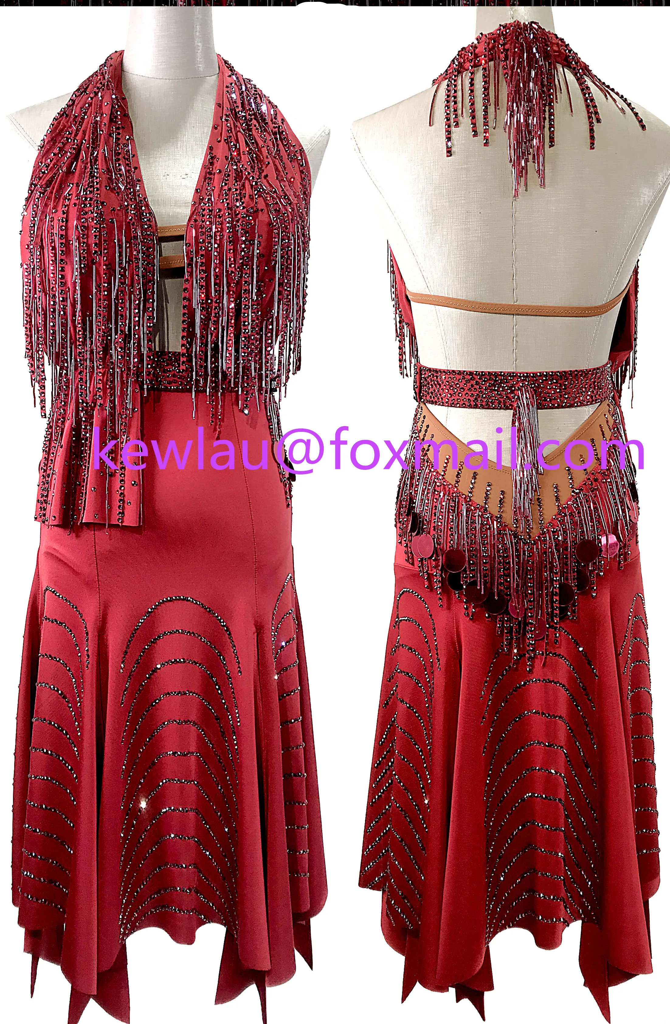 

WHYNOT DANCE 2022 New Tube fringe Customized Latin Samba Dance Competition Dress for Girl or Women Free Shipping