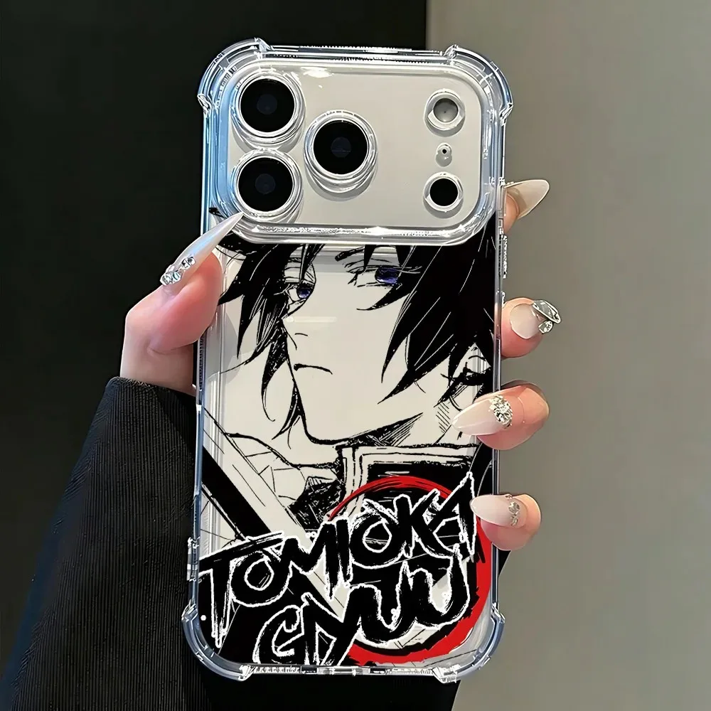 Clear TPU Anti-Fall Phone Case with New Demons Slayers Design