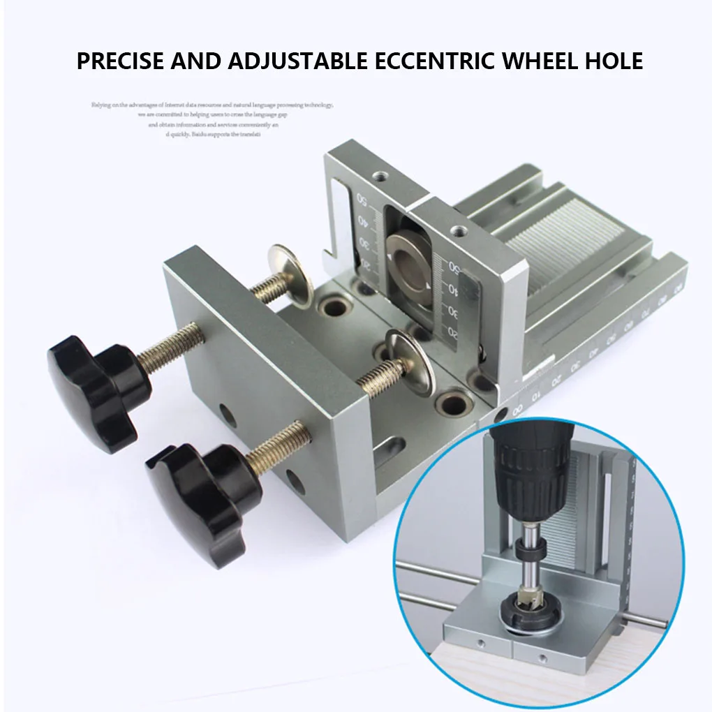 

Dowelling Jig For Furniture Fast Connecting Cam Fitting 3 In 1 Woodworking Drill Guide Kit Locator