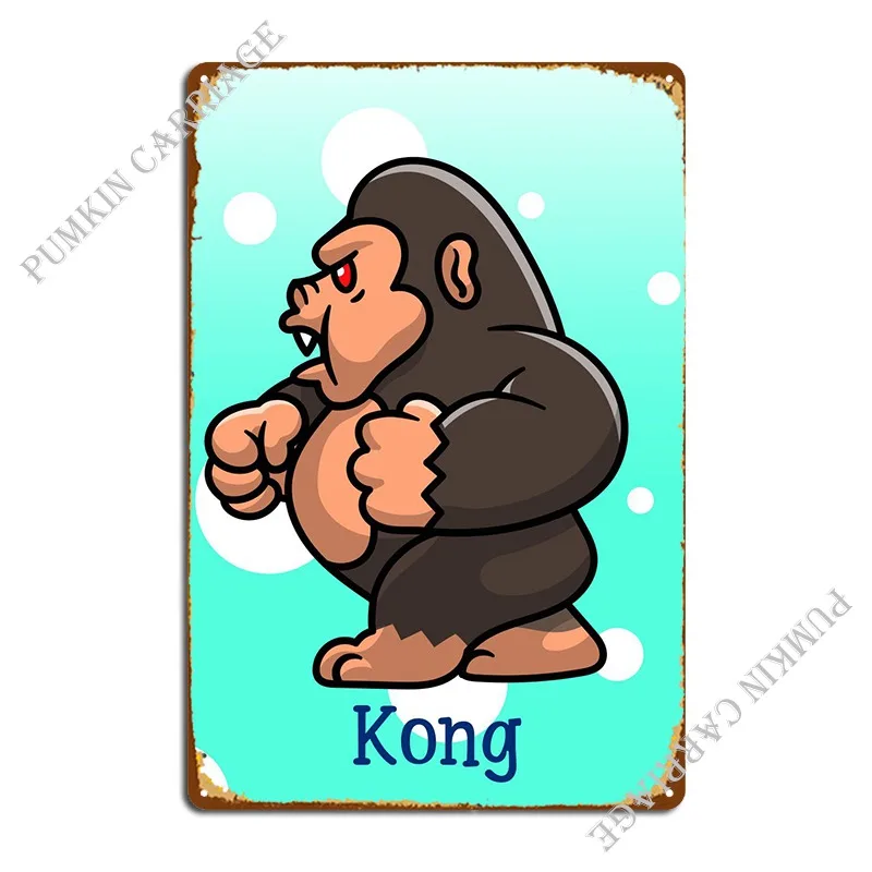 

Kong, мультяшный металлический знак, украшение для паба, студийный плакат