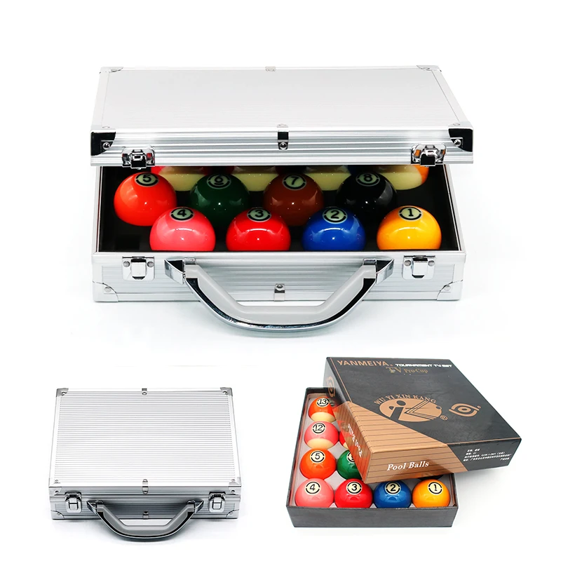 

Club Sport Award Competition Aluminum Billiard Accessories Ball Case/box/suitcase + 16pcs Pool Balls