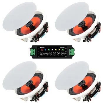 Herdio 6.5" 600 Watts Bluetooth Ceiling Speakers Wireless Home Recessed Speaker System Perfect For Indoor Kitchen Bedroom Office 1