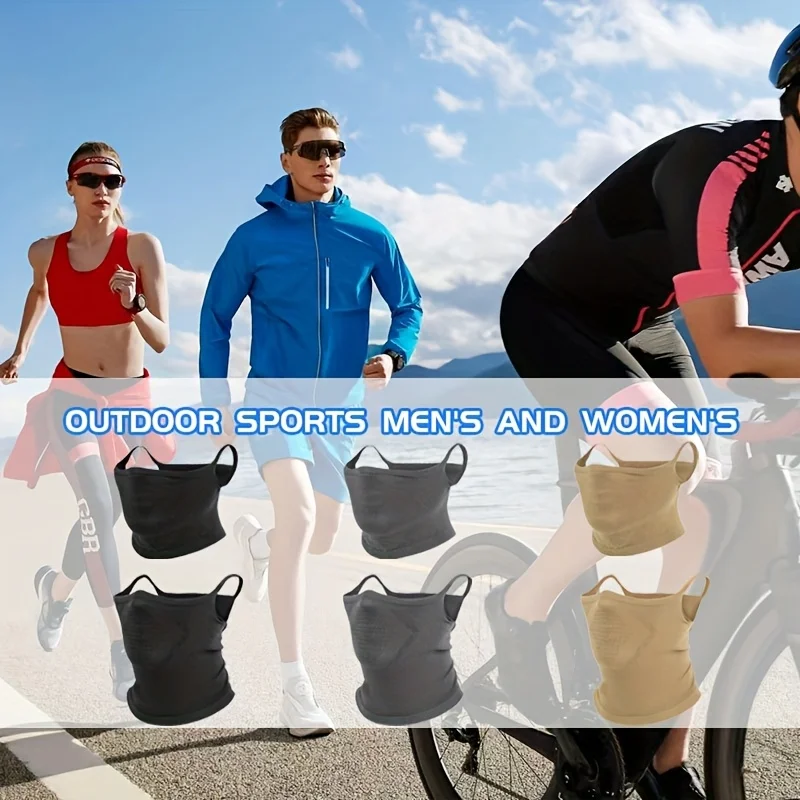 Sports Cycling Full Face Mask Sweat-Absorbent Breathable Neck Cover Mask Men Women Elastic Motorcycle Bicycle Outdoor Sport Mask