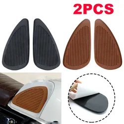 Universal Retro Motorcycle Cafe Racer Gas Fuel Tank Rubber Stickers Protector Knee Tank Pads Grip Decal For Honda Yamaha Suzuki