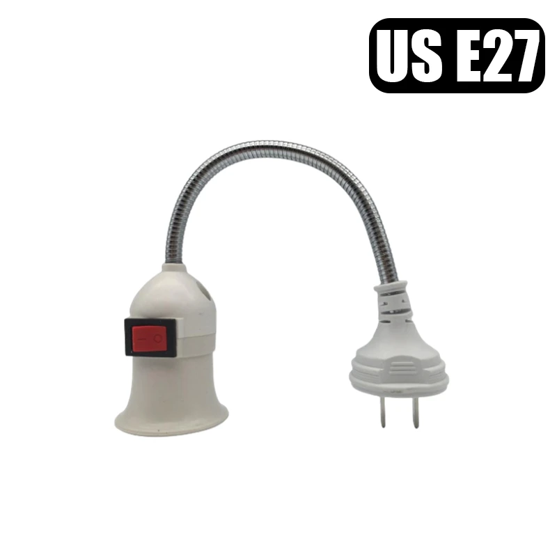 Douille d'ampoule Flexible E27, prise EU/US, support de lumière