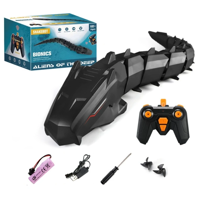 2.4ghz Rc Snake Rechargeable Radio Control Waterproof Simulation
