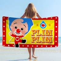 P-Plim P-Plim Cute Bath Towel Microfiber Soft Water Absorbing Breathable For Girl Kids Decorative Cartoon Beach Towel 1
