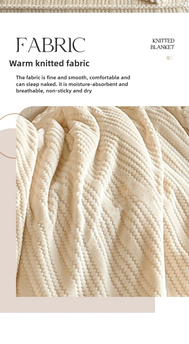 King Size Plaid Throw Blanket - Winter Sofa Comforter
